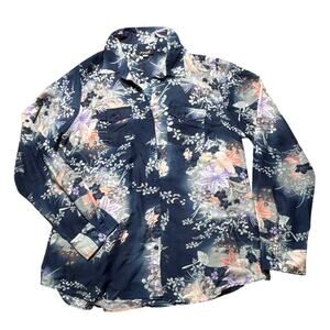 Gingerella Sonoma Floral Blouse XL Boho Soft